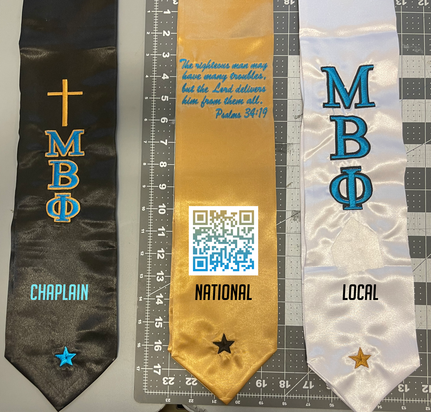 Mu Beta Phi Military Fraternity, Inc. | Formal Event Stoles